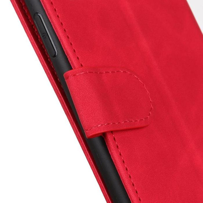 KHAZNEH - KHAZNEH Asus Zenfone 9 Plånboksfodral Retro Flip - Röd