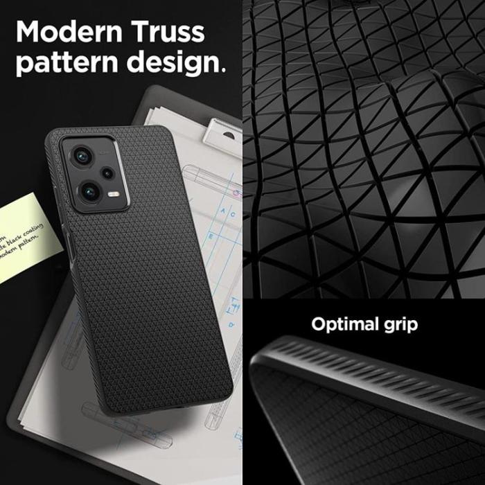 UTGATT - Spigen Xiaomi Redmi Note 12 Pro Mobilskal Liquid Air - Svart