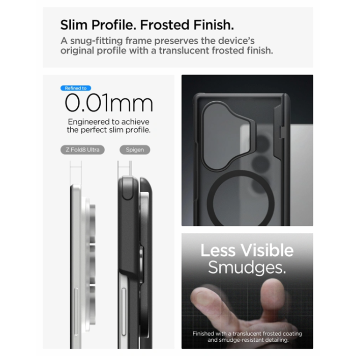 Spigen - Spigen Mobilskal För Galaxy Z Fold 8 Ultra MagSafe Optik Armor Pro - Svart