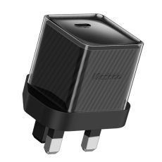 Mcdodo - MCDODO GaN Snabbladdare 20W USB-C UK PD CH-376 - Svart