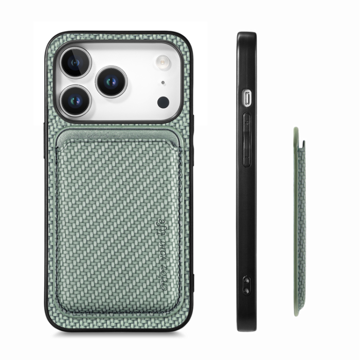 A-One Brand - iPhone 17 Pro Max Mobilskal Detachable Korthållare - Grön