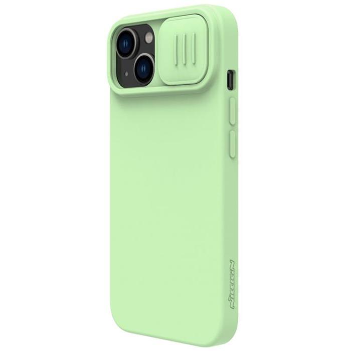 Nillkin - Nillkin iPhone 14 Plus Skal Magsafe CamShield Silicone - Grön