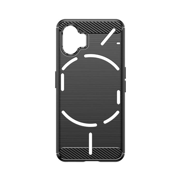 OEM - Nothing Phone 2 Mobilskal Carbon Silikon - Svart