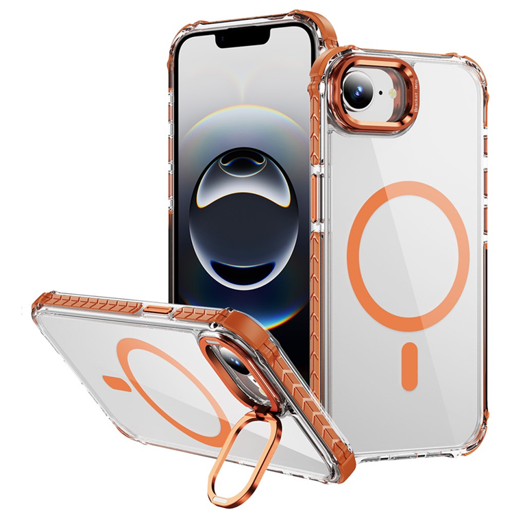iPhone 16e Mobilskal MagSafe Kickstand - Orange | 2353 | AlltMobil