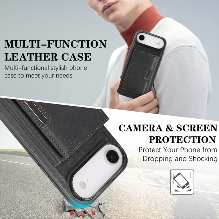 A-One Brand - iPhone Air Mobilskal MagSafe Kickstand Tri-fold Korthållare