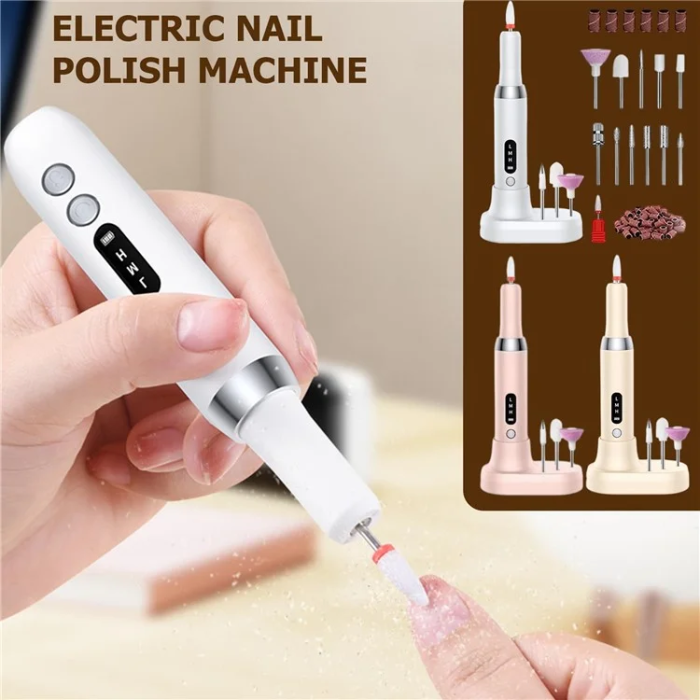 OEM - Nagelborrmaskin Bärbar Elektrisk Nagelfilset K16 - Khaki