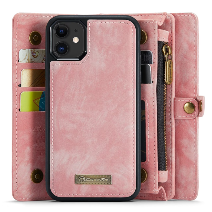 Caseme - Caseme iPhone 11 Plånboksfodral Detachable - Rosa