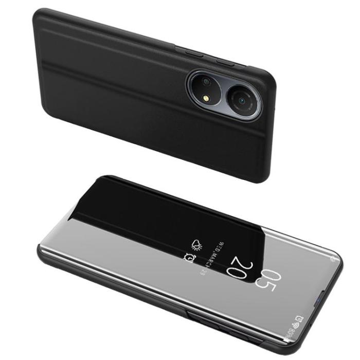 OEM - Honor X7/Honor Play 30 Plus Fodral Clear View Flip - Svart
