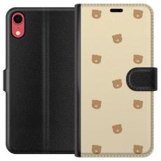 iSecrets - Pl&aring;nboksfodral till Apple iPhone XR med Bj&ouml;rnm&ouml;nster