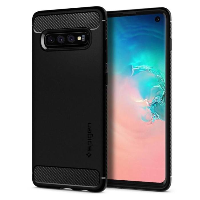 UTGATT - Spigen Galaxy S10 Mobilskal Rugged Armor - Svart