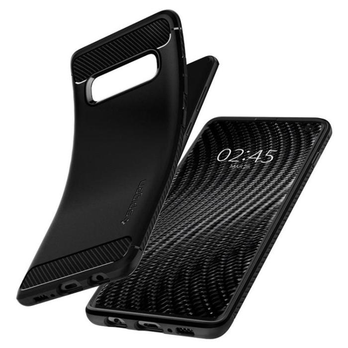 UTGATT - Spigen Galaxy S10 Mobilskal Rugged Armor - Svart