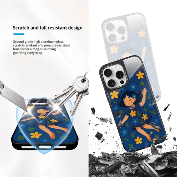 A-One Brand - iPhone 14 Pro Mobilskal MagSafe Aluminium Silikon