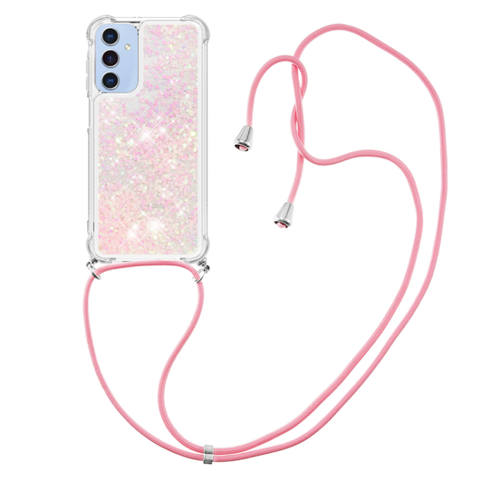 A-One Brand - Galaxy A17 / A26 Mobilskal med Snodd - Rosa / Pentagrams