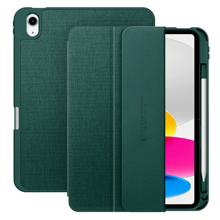 Tech-Protect iPad 10.9""""/iPad 11"""" Fodral Canvas - Moss Grön | 2353 | AlltMobil