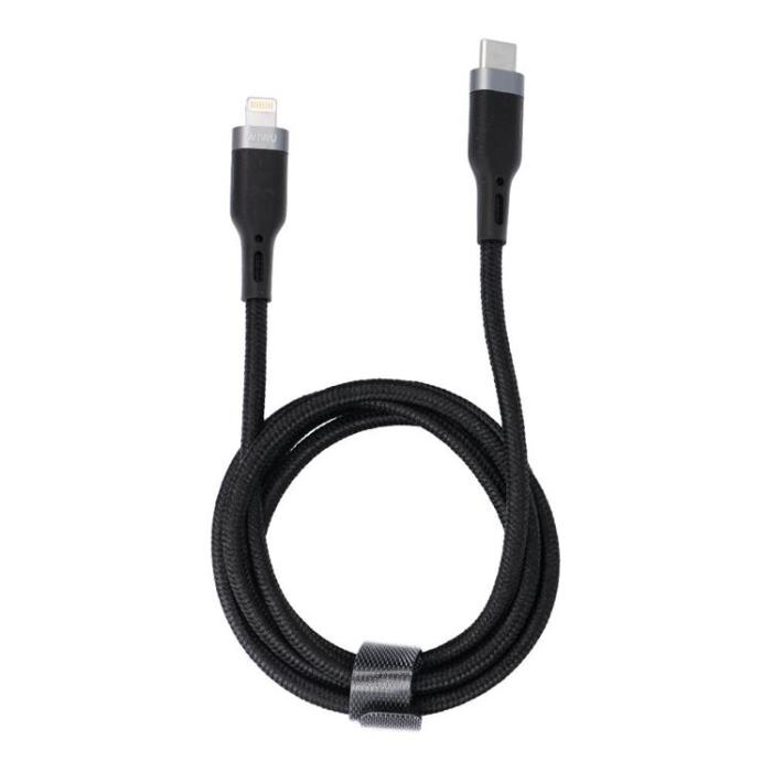 WIWU - WiWU Platinum Series Kabel Wi-C013 USB C till Lightning 30W 2m Svart
