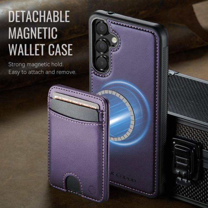 JEEHOOD - JEEHOOD Samsung Galaxy A35 5G Mobilskal KonstLäder - Lila