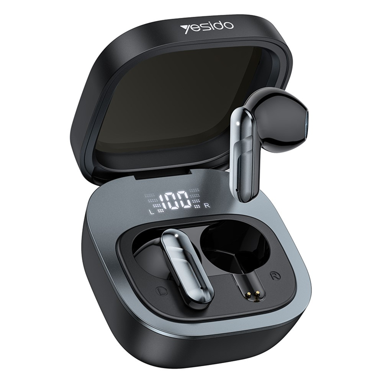YESIDO TWS Trådlösa Bluetooth-Hörlurar Semi In-ear TWS36 - Svart | 5566 | AlltMobil