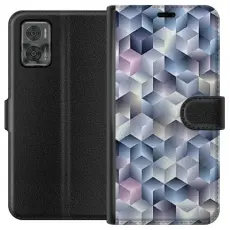 Gustaf - Pl&aring;nboksfodral till Motorola Moto E22i med Cyklon