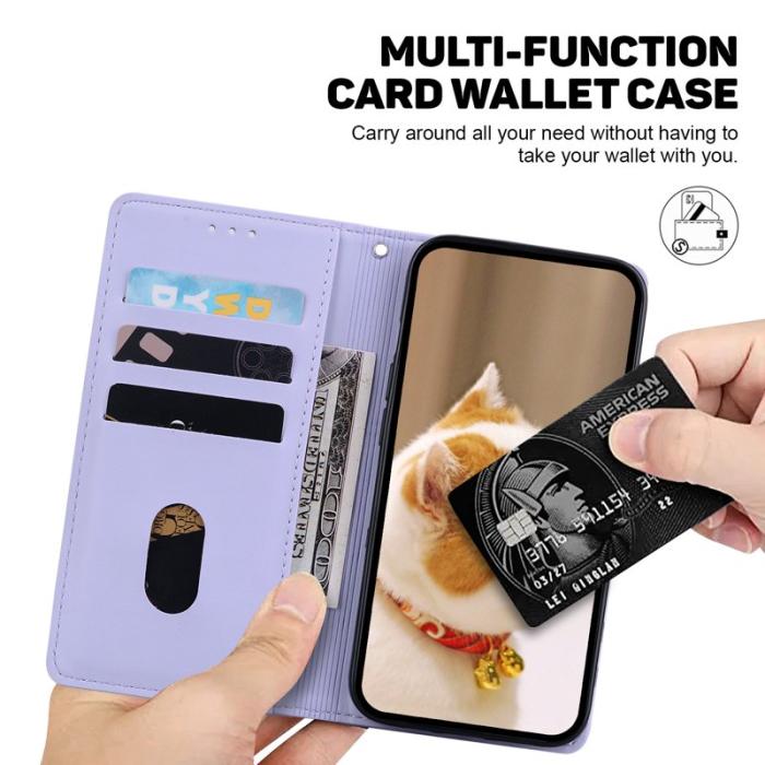 OEM - Mobilskal till Samsung Galaxy S26 / S26 Pro RFID-Skydd TPU + KonstLäder - Lila