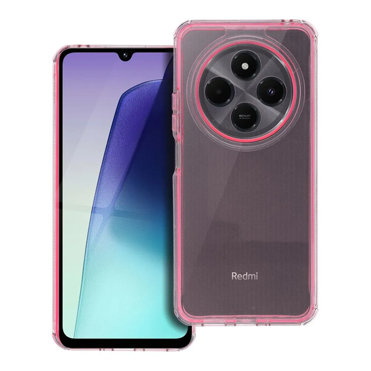 Xiaomi Redmi 14C Mobilskal Matrix Clear - Rosa | 2353 | AlltMobil