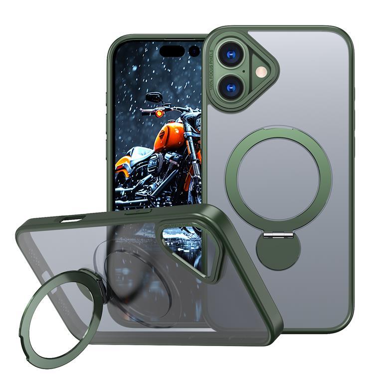 iPhone 16 Mobilskal MagSafe Rotating Kickstand (Grön) | 2353 | AlltMobil
