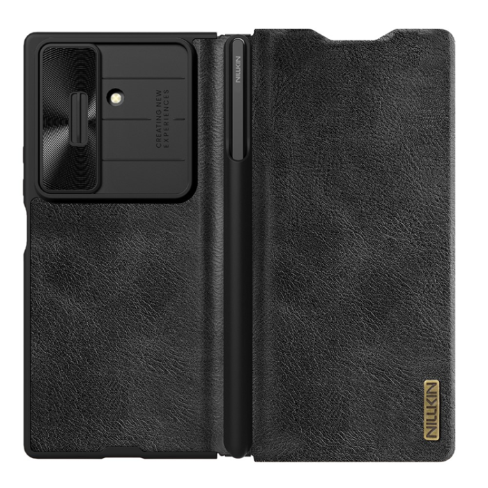 Nillkin - Nillkin Galaxy Z Fold 7 Plånboksfodral Qin Pro - Svart
