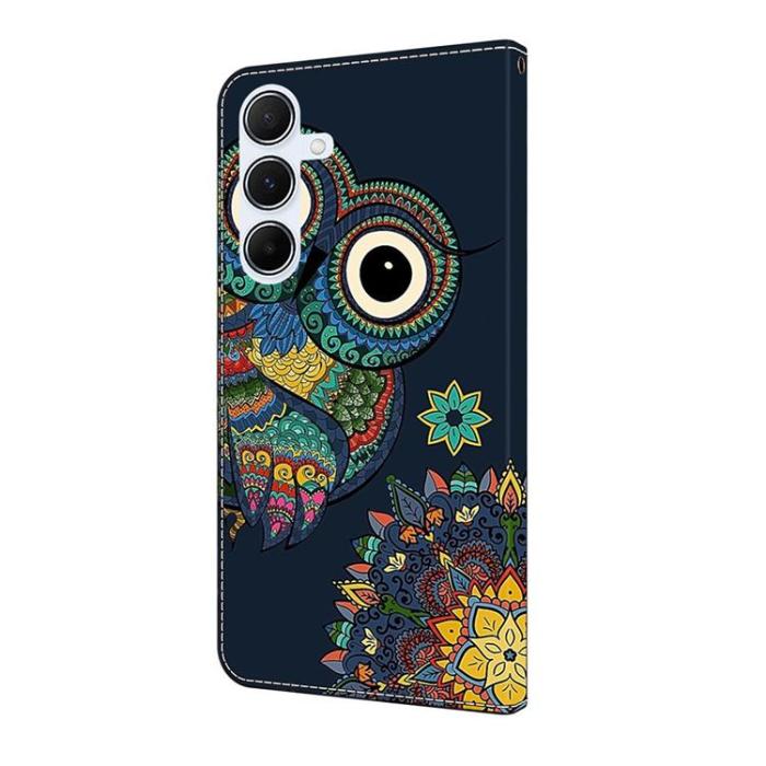 A-One Brand - Galaxy A17/A26 Plånboksfodral PU-läder Pattern Printing - Mörkblå