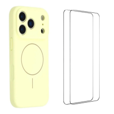 WANLONFENG - WANLONFENG iPhone 17 Pro Max Mobilskal MagSafe XQ1 - Gul