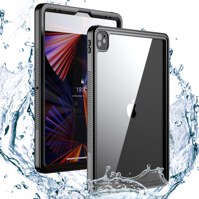 OEM - iPad Pro 10.5 (2017/2019) Skal SHELLBOX Vattentät Shockproof - Svart