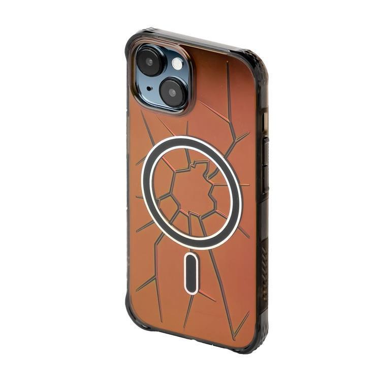 Kingxbar iPhone 15 Mobilskal Magsafe PQY Crack - Svart | 2353 | AlltMobil