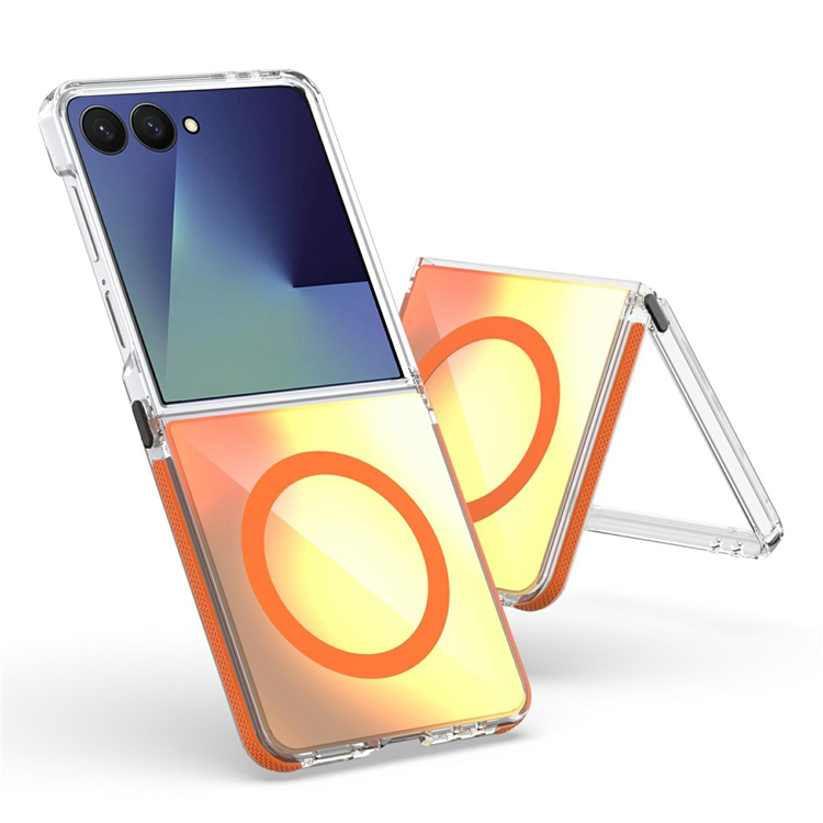 Galaxy Z Flip 7 Mobilskal MagSafe Acrylic - Orange | 2353 | AlltMobil