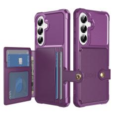 OEM - Mobilfodral f&ouml;r Samsung Galaxy S26 Konstl&auml;der + TPU - Lila