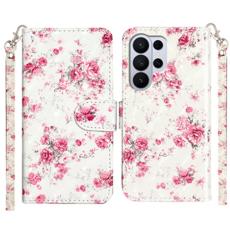 OEM - Pl&aring;nboksfodral f&ouml;r Samsung Galaxy S26 Ultra 3D-m&ouml;nster Konstl&auml;der - Rosor