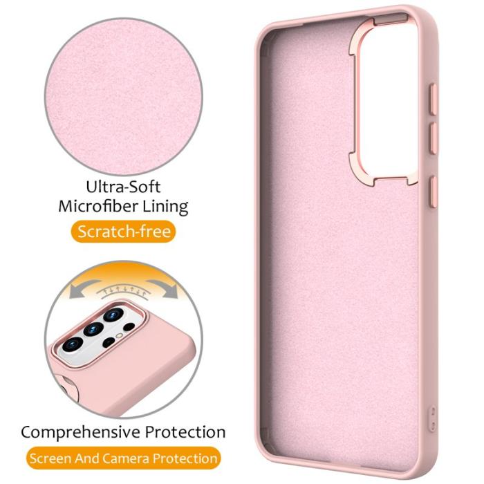 OEM - Mobilskal för Samsung Galaxy S26 Ultra Magnetiskt Ring Kickstand TPU + PC - Rosa