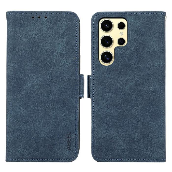 ABEEL - ABEEL Mobilskal till Samsung Galaxy S26 Ultra KonstLäder Folio Blå