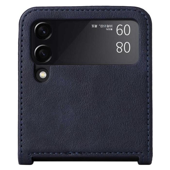 A-One Brand - Galaxy Z Flip 4 Plånboksfodral Vintage - Blå
