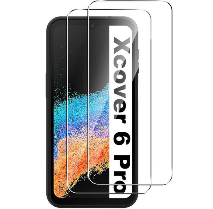 A-One Brand - [2-PACK] Galaxy XCover 6 Pro Härdat Glas Skärmskydd HD - Clear