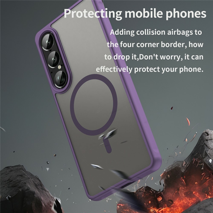 A-One Brand - Sony Xperia 1 VII Mobilskal MagSafe MagSafe Shockproof - Lila