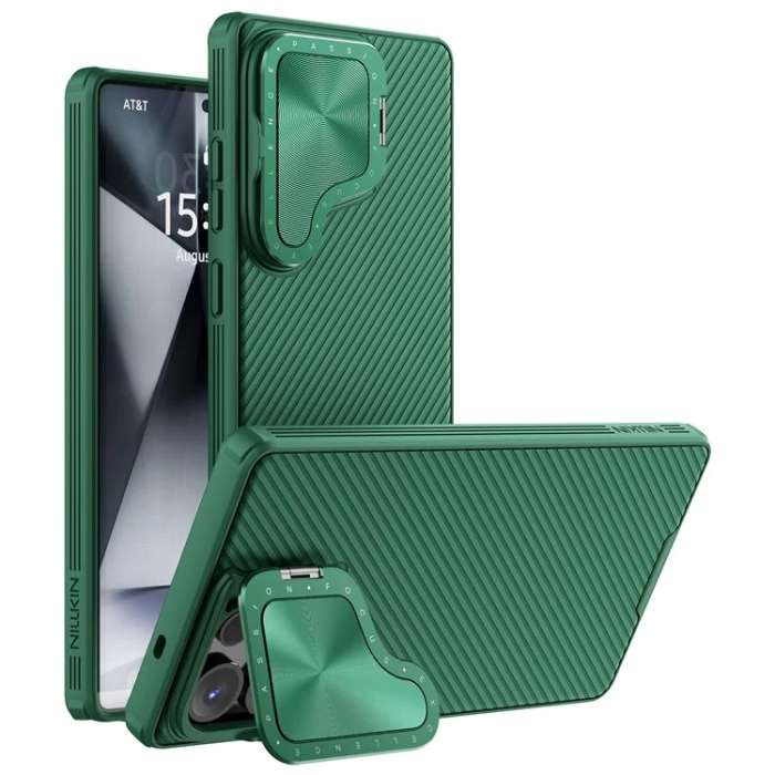 Nillkin - Nillkin Galaxy S25 Ultra Mobilskal Camshield Prop - Grön