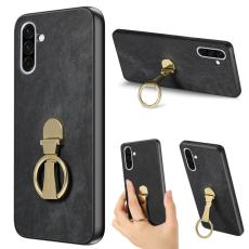 CASENEO - CASENEO D22 Fodral f&ouml;r Samsung Galaxy A36 5G - KonstL&auml;der - Svart