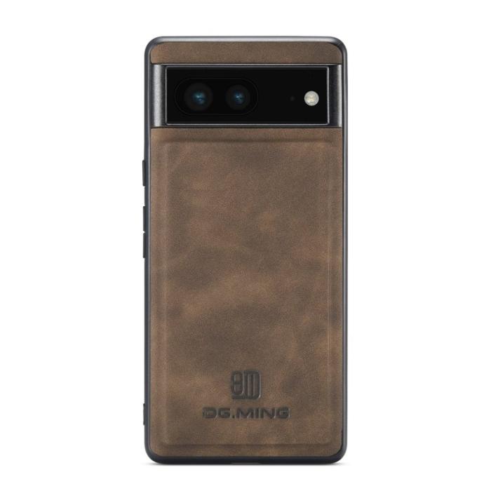 DG.MING - DG.MING Google Pixel 7 5G Konstläder Plånboksfodral Brun