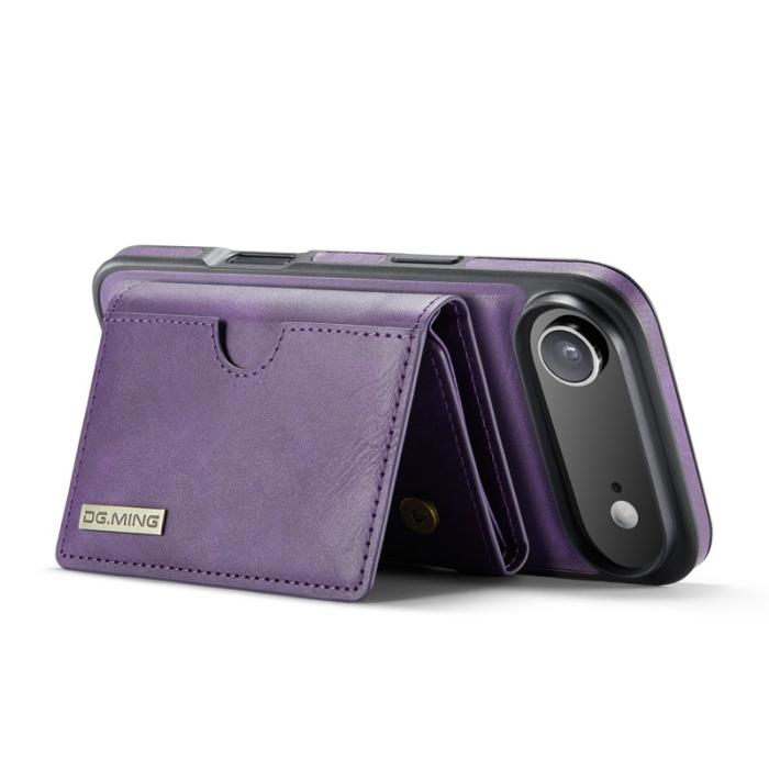 DG.MING - DG.MING M6 Series Mobilskal till iPhone Air Magnetiskt Plånboksfodral Lila