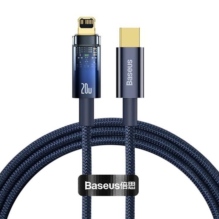 Baseus Explorer USB USB-C till Lightning kabel 20W 1m - Blå | 3541 | AlltMobil