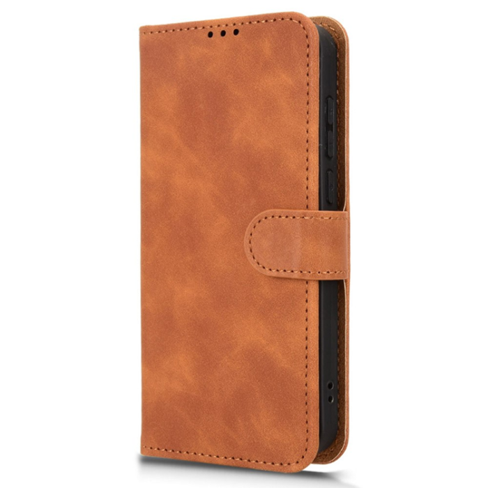 A-One Brand - OnePlus 15 5G Plånboksfodral Skin Feel Anti Drop Konstläder - Brun