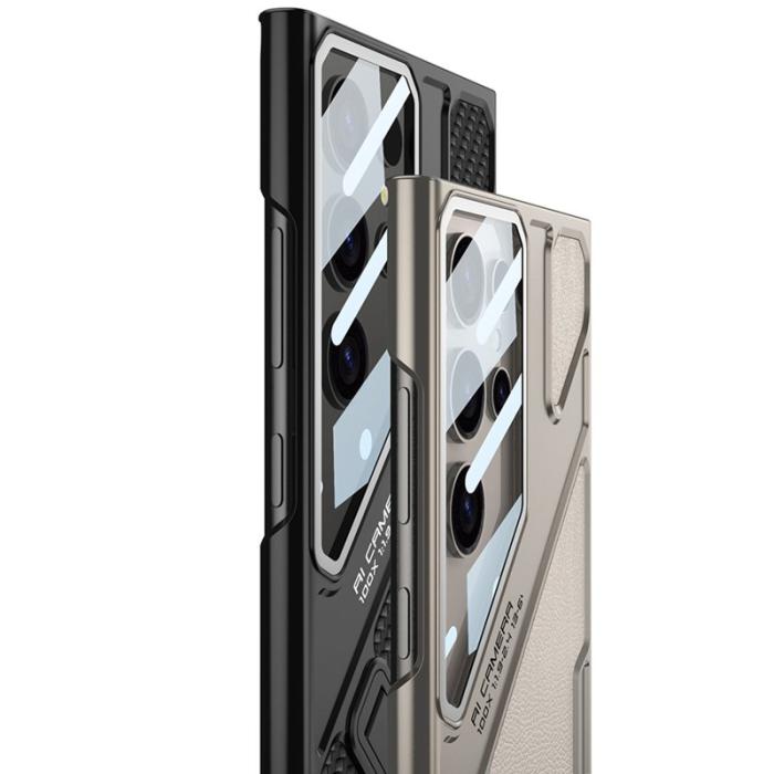 GKK - GKK Samsung Galaxy S24 Ultra Fodral Shockproof PC + PU - Röd