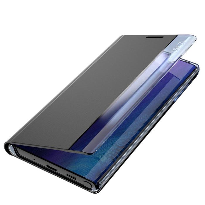 UTGATT1 - Sleep Bookcase smart fodral till Samsung Galaxy Note 20 - Svart