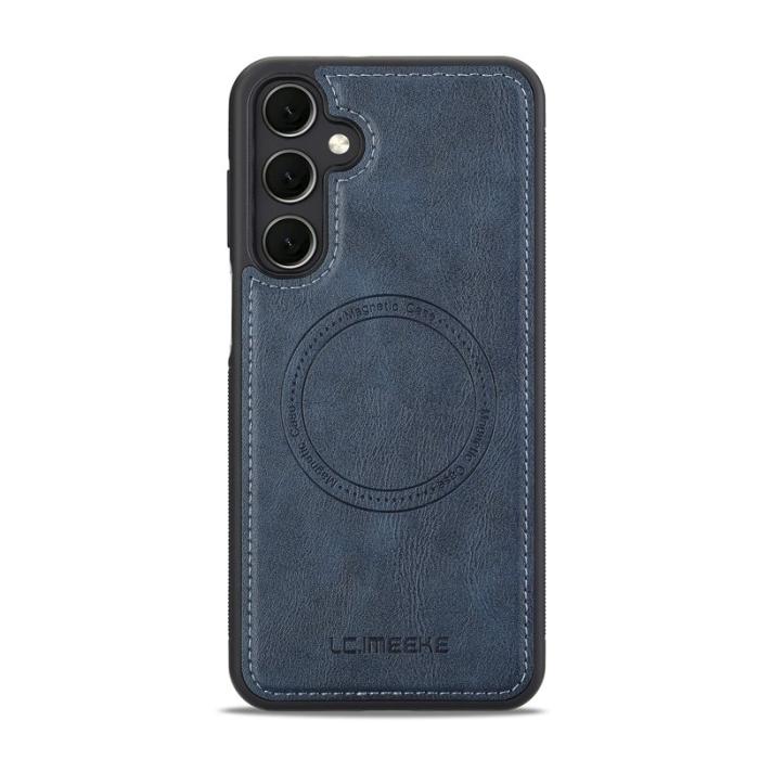 LC.imeeke - LC.IMEEKE L3 för Samsung Galaxy S25 Fodral KonstLäder - Blå