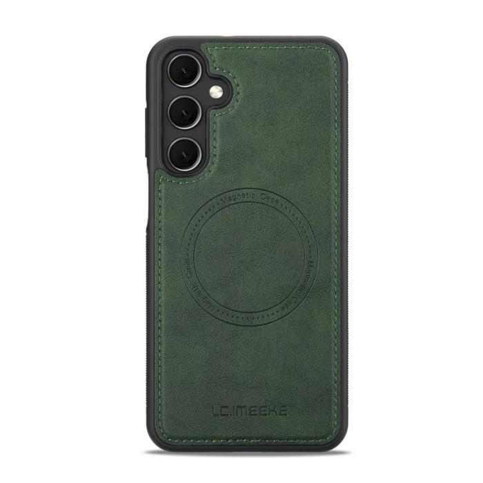 LC.imeeke - LC.IMEEKE L3 för Samsung Galaxy S25 Fodral KonstLäder - Grön