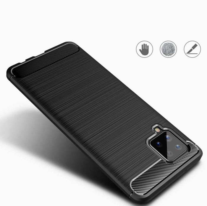 Hurtel - Carbon Flexible TPU skal till Samsung Galaxy A42 5G - Svart