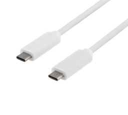 UTGATT1 - Deltaco USB-C till USB-C Kabel 1m - Vit